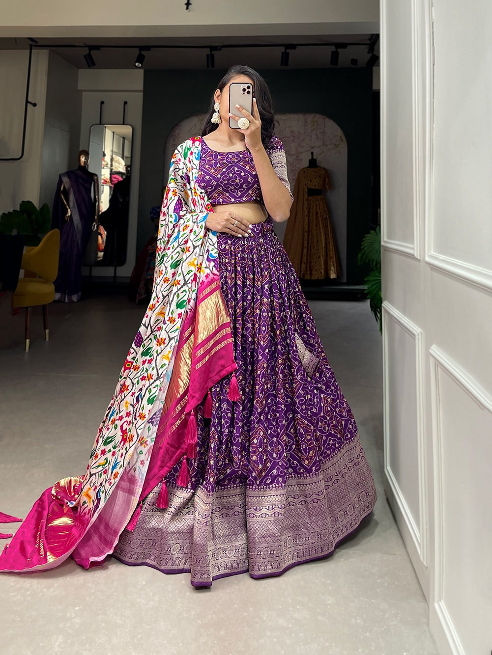 Gajji Silk Lehenga Choli