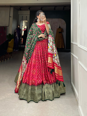 Gajji Silk Lehenga Choli