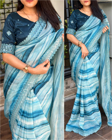 Satin Saree