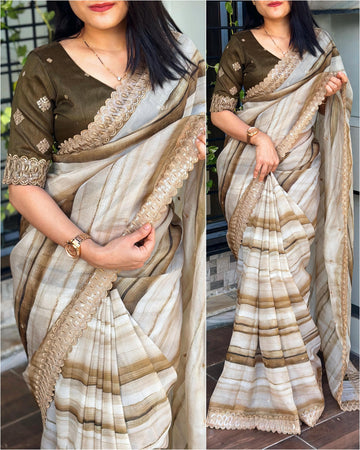 Satin Saree