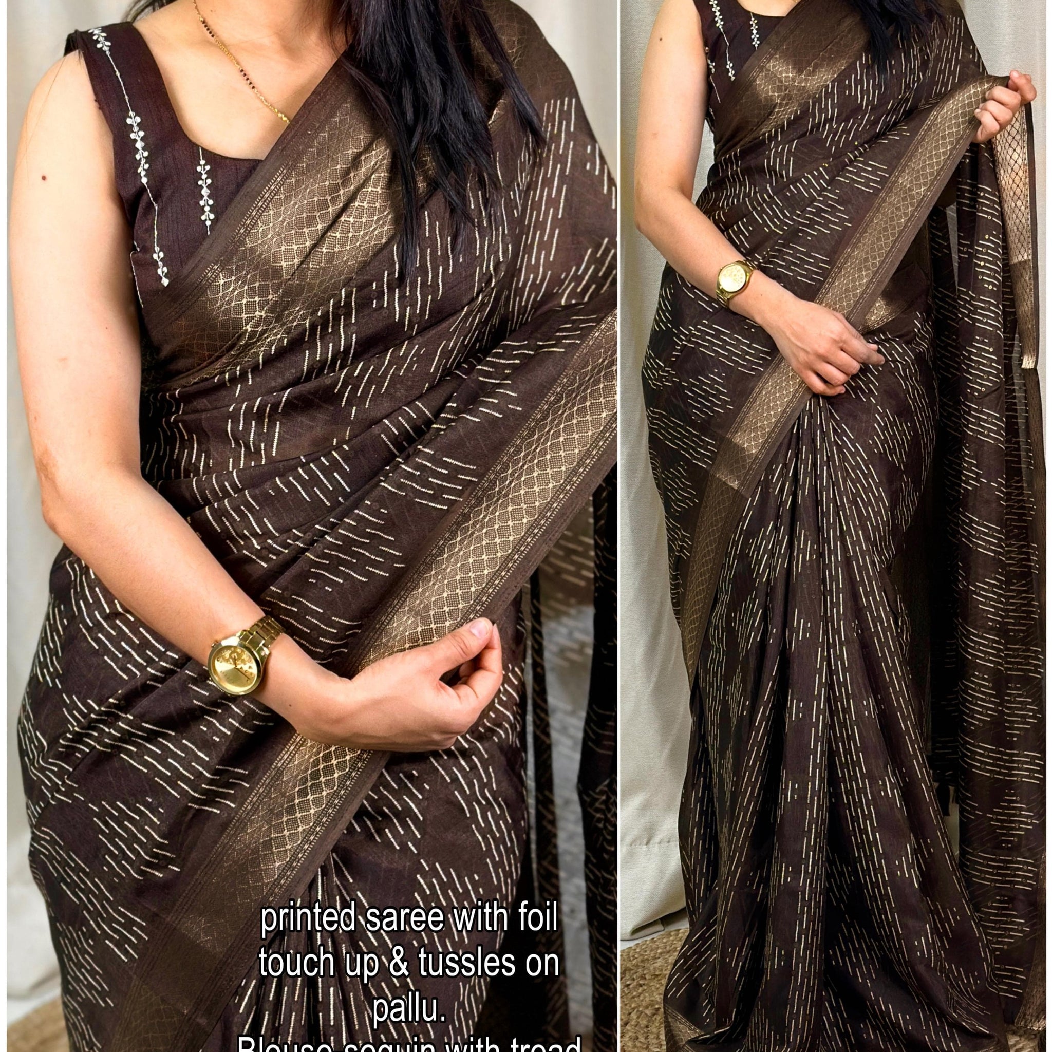 Beautiful Designer Party Wear Soft Muslim Cotton Silk Saree