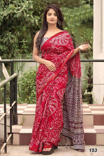 Beutiful Designer Pure Mulmul Cotton Saree