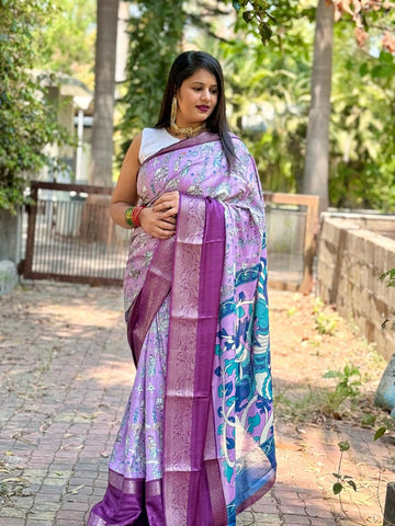 Beautiful Designer Summer Special Soft Digital Print Dola Silk Saree