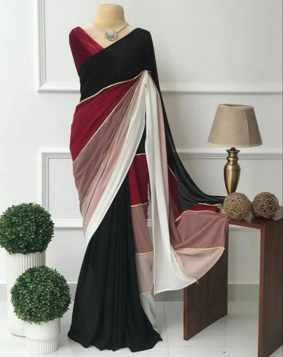 Beautiful Designer Party Wear Soft Georgette Saree