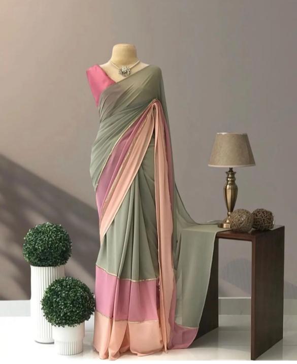 Beautiful Designer Party Wear Soft Georgette Saree