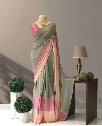 Beautiful Designer Party Wear Soft Georgette Saree