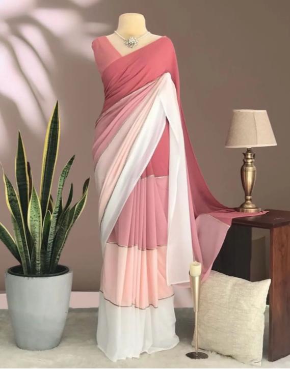 Beautiful Designer Party Wear Soft Georgette Saree