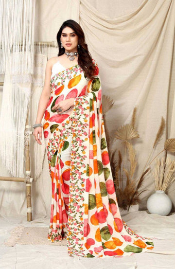 Beautiful Designer Party Wear Soft Georgette Saree