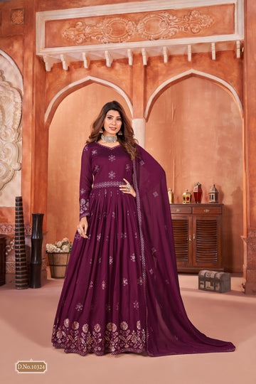 Designer Occasion Wear Latest Anarkali Style Salwar Suit