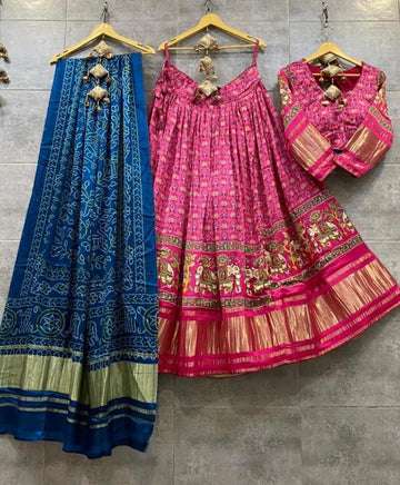 Beautiful Wedding Designer Pure Gajji Silk Lehenga Choli