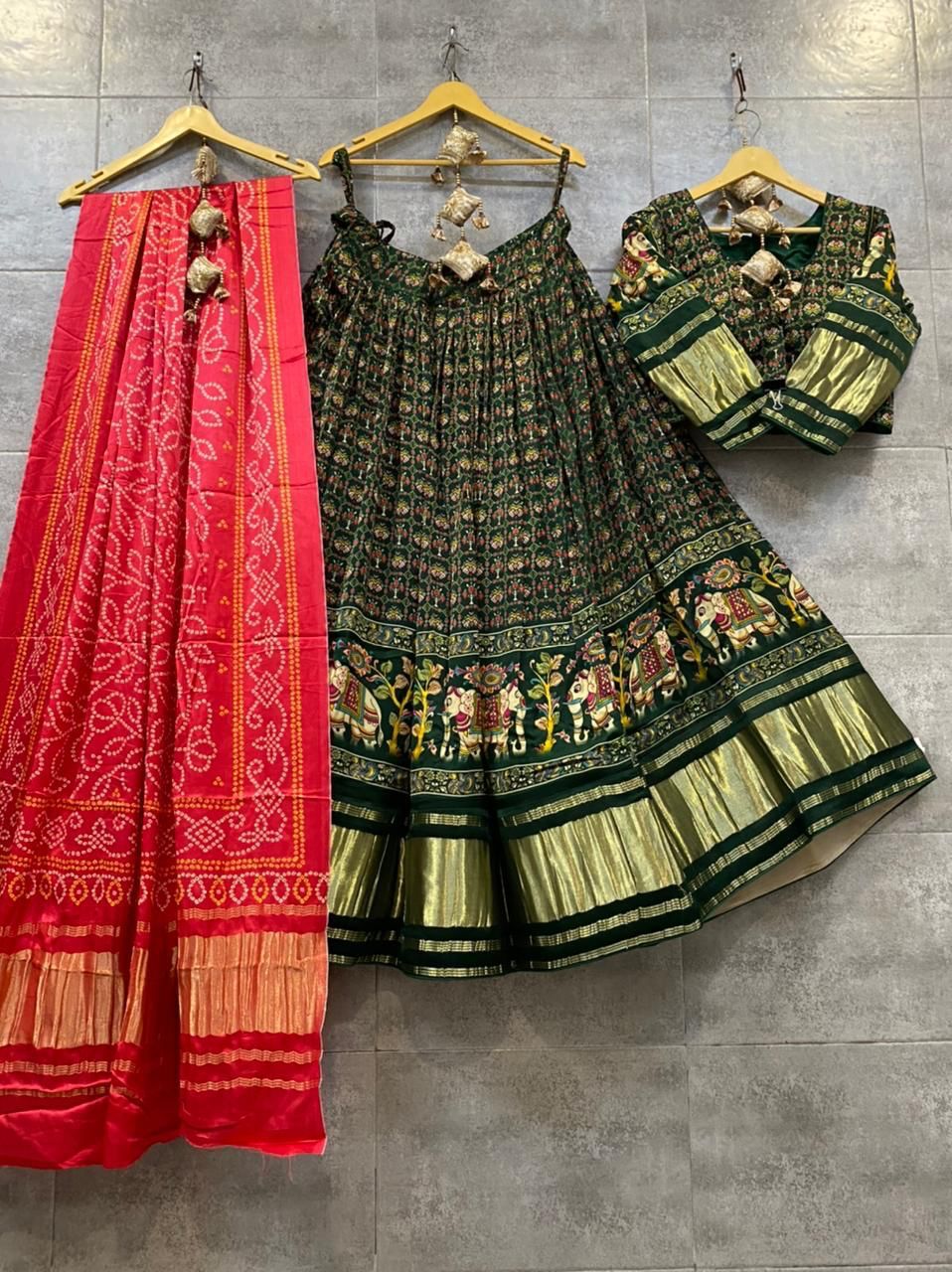 Beautiful Wedding Designer Pure Gajji Silk Lehenga Choli