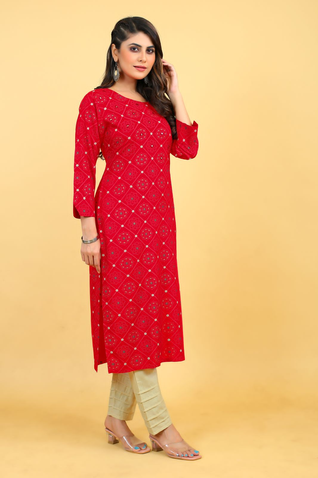 Beautiful Designer Party Wear Punjabi Style Reyon Kurti