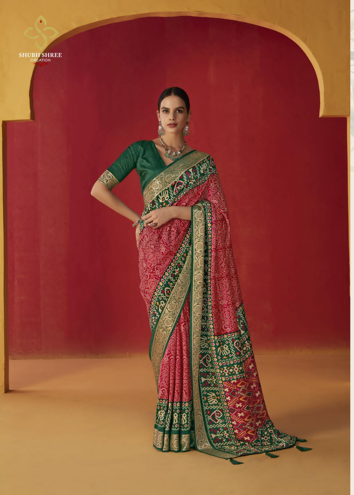 Beautiful Designer Pure Rath Velwet Tusser Silk Saree