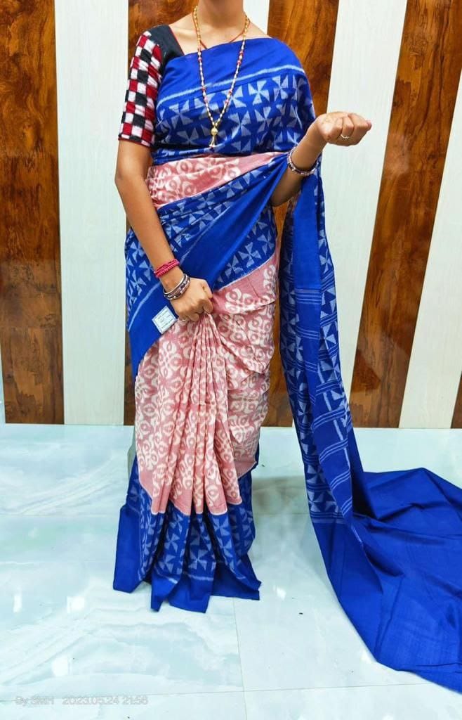 Beautiful Designer Soft Linen Saree Digital Print Saree