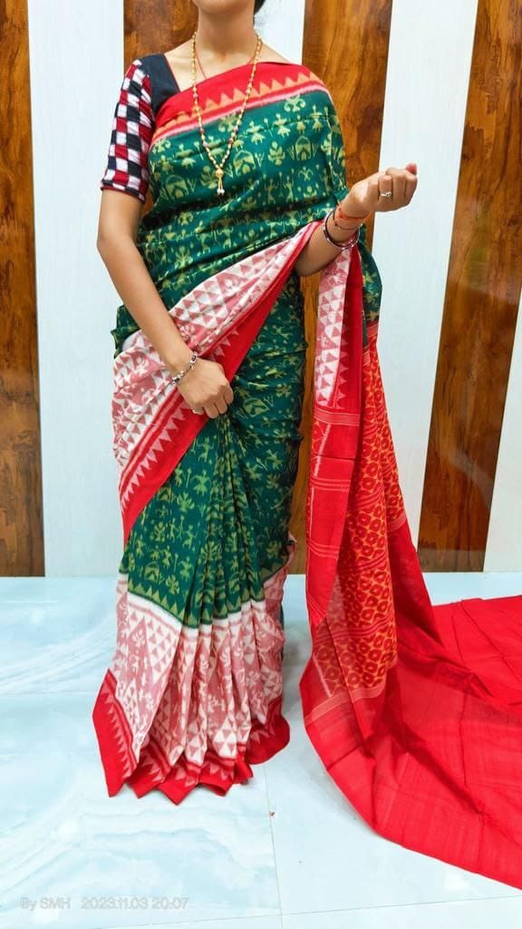 Beautiful Designer Soft Linen Saree Digital Print Saree