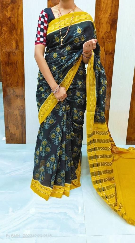 Beautiful Designer Soft Linen Saree Digital Print Saree