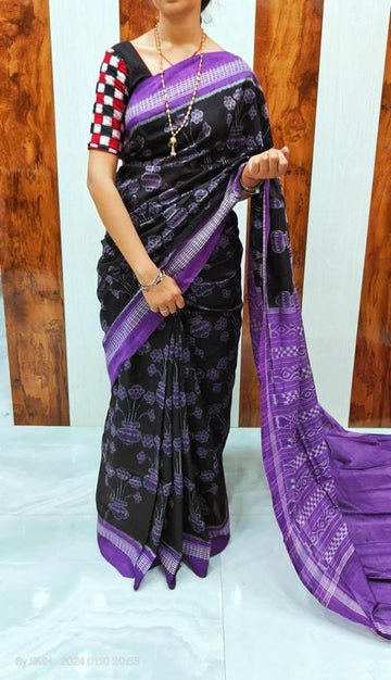 Beautiful Designer Soft Linen Saree Digital Print Saree