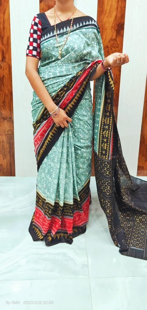 Beautiful Designer Soft Linen Saree Digital Print Saree