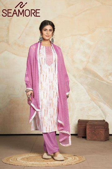 Beautiful Designer Party Wear Punjabi Style Aishwarya Cotton Blend Salwar Suit