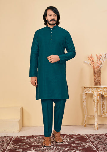 Beautiful Men's Designer Silk Kurta Payjama