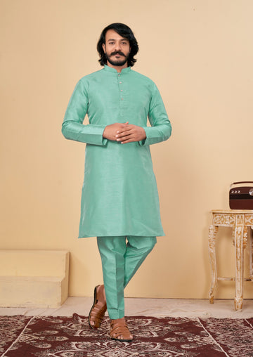 Beautiful Men's Designer Silk Kurta Payjama