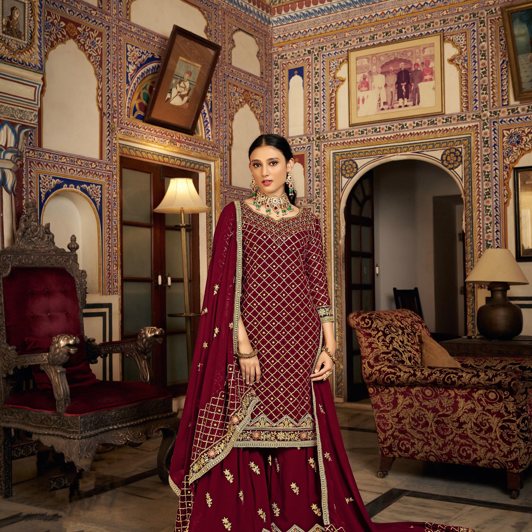 Designer Wedding Wear Latest Punjabi Style Salwar Suit