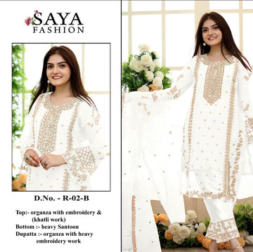 Saya Fashion Designer Wedding Wear Salwar Suit D.No.R-02-B