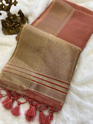 Beautiful Designer Soft Banarasi Tissue Silk Saree