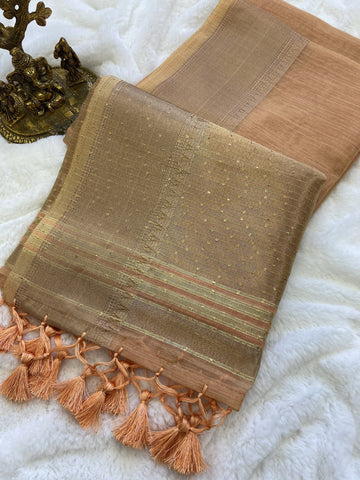 Beautiful Designer Soft Banarasi Tissue Silk Saree