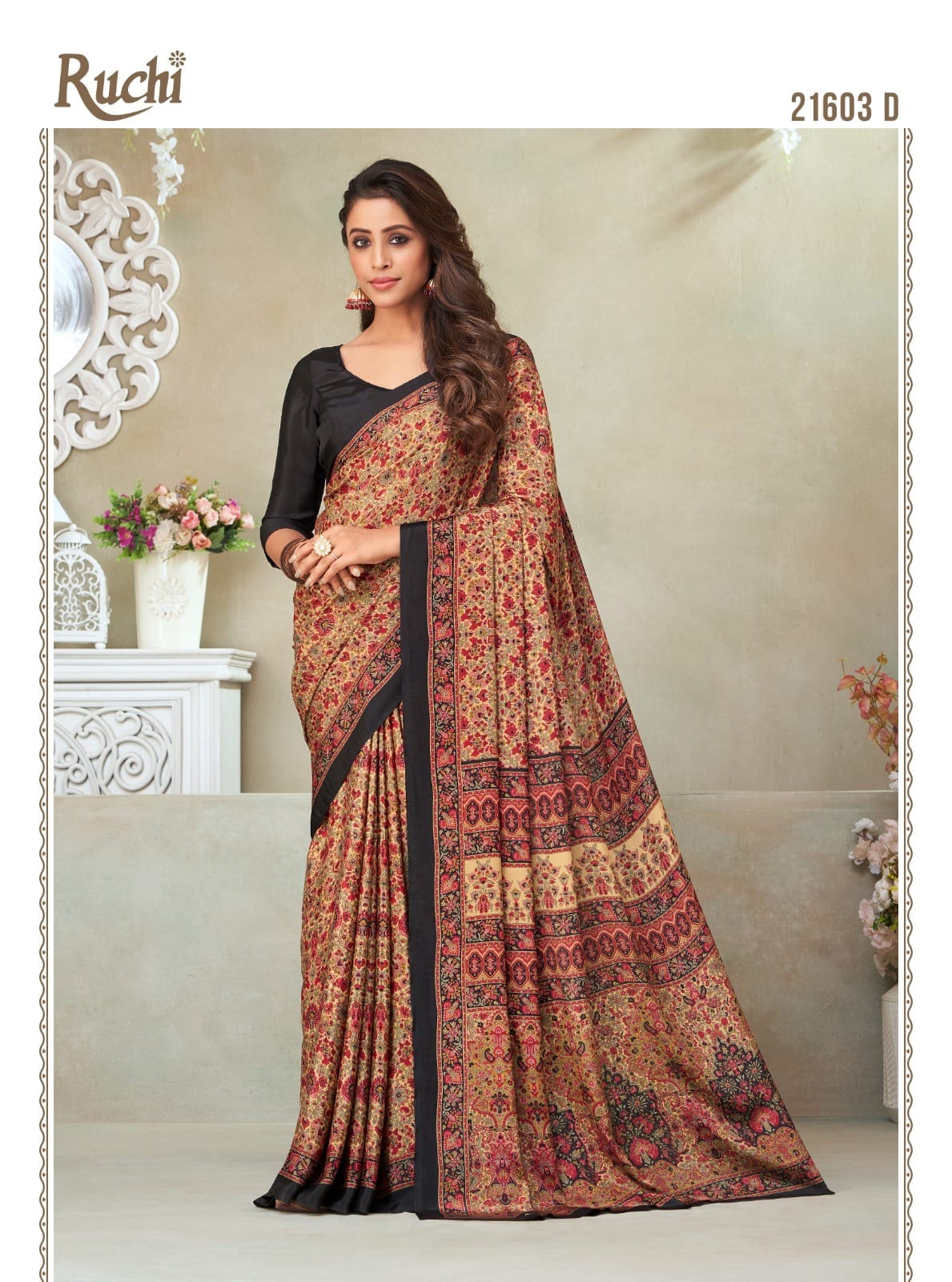 Beautiful Designer Ruchi Vivanta Crepe Silk Saree