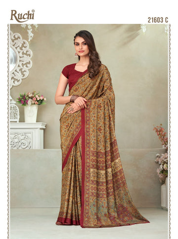 Beautiful Designer Ruchi Vivanta Crepe Silk Saree