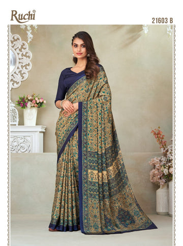 Beautiful Designer Ruchi Vivanta Crepe Silk Saree