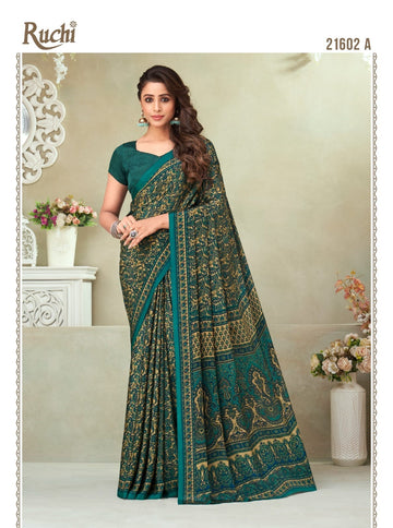 Beautiful Designer Ruchi Vivanta Crepe Silk Saree