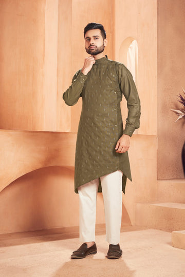 Beautiful Men's Designer Magic Cotton Kurta Payjama