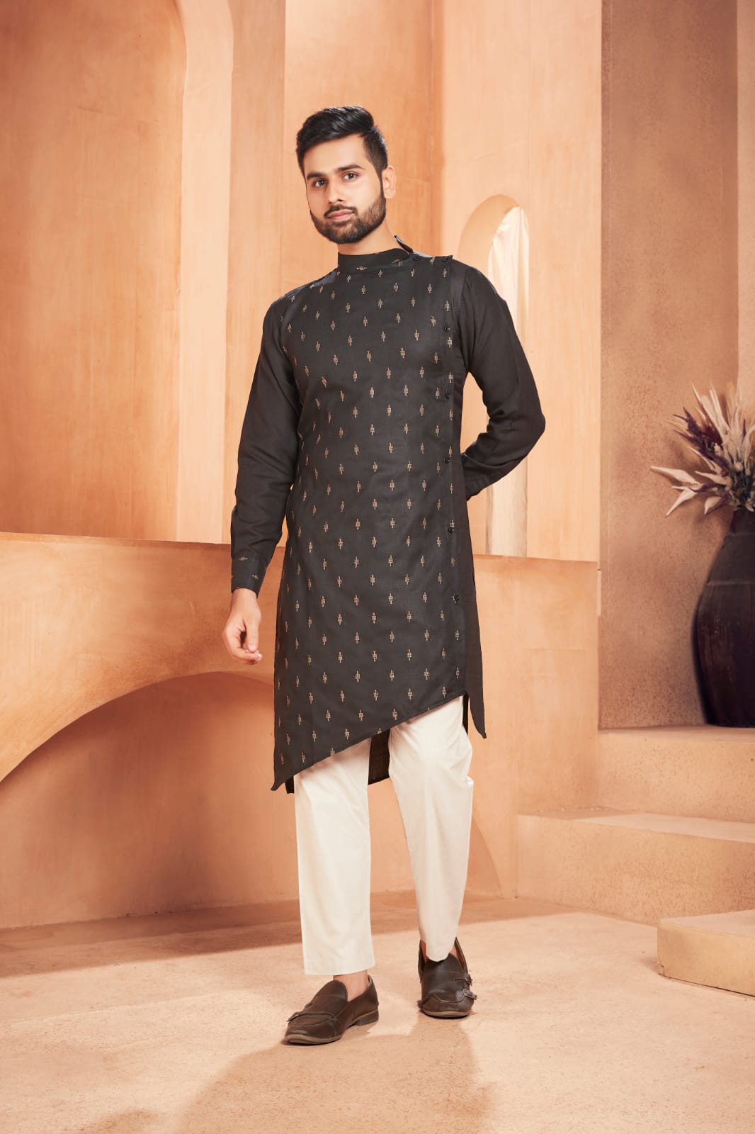 Beautiful Men's Designer Magic Cotton Kurta Payjama