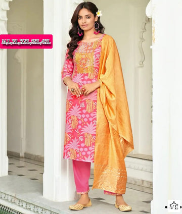 Beautiful Designer Summer Special Heavy Maslin Salwar Suit