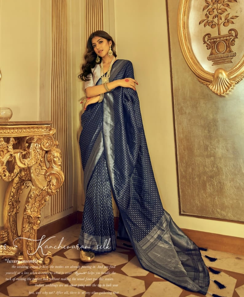 Beautiful Designer Akansha Soft Kanjivaram Silk Saree