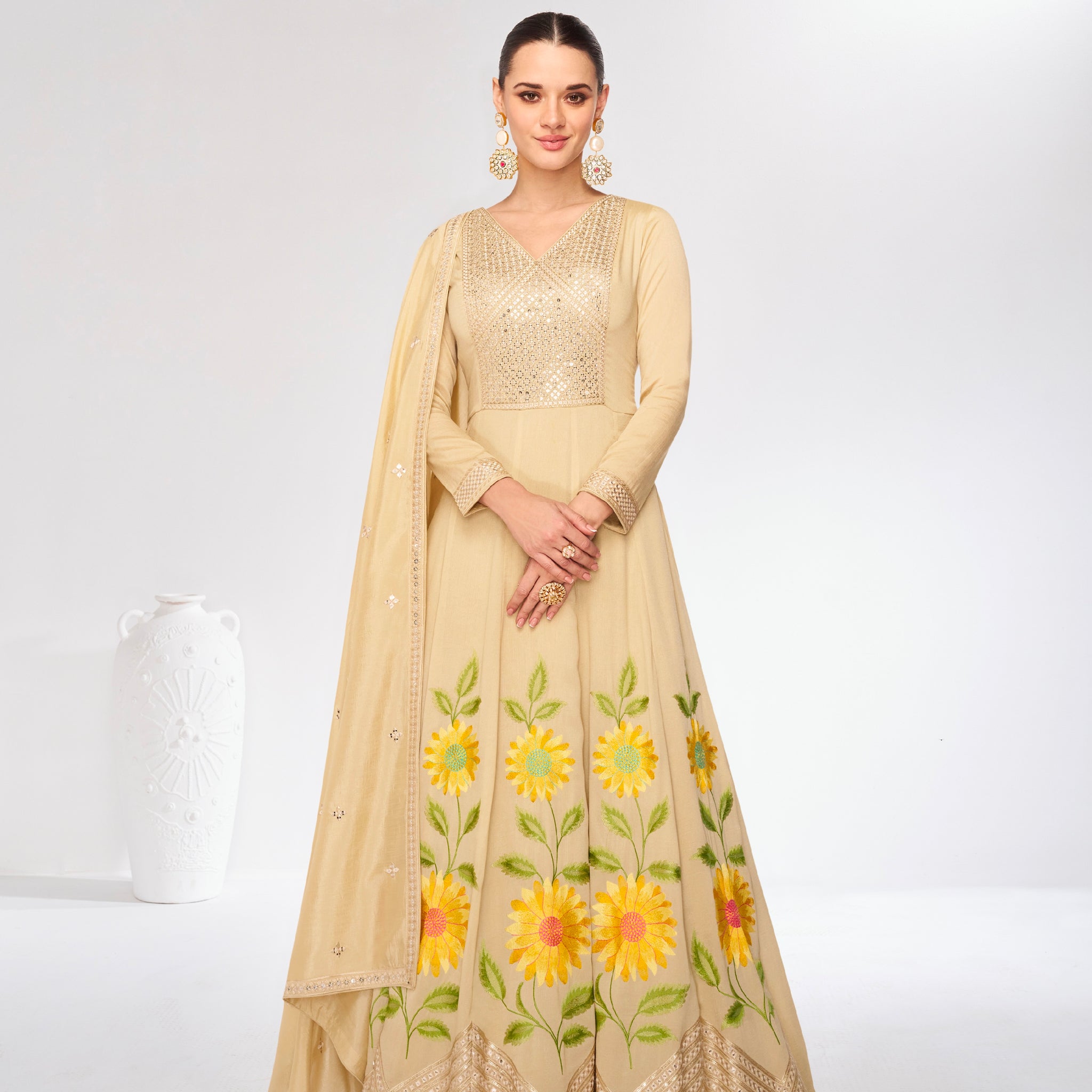 Designer Occasion Wear Latest Premium Silk Salwar Suit