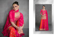 Pink Georgette Sharara Suit with Embroidery Dupatta