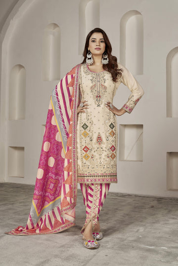 Designer Occasion Wear Handmade Mirror Work Salwar Suit