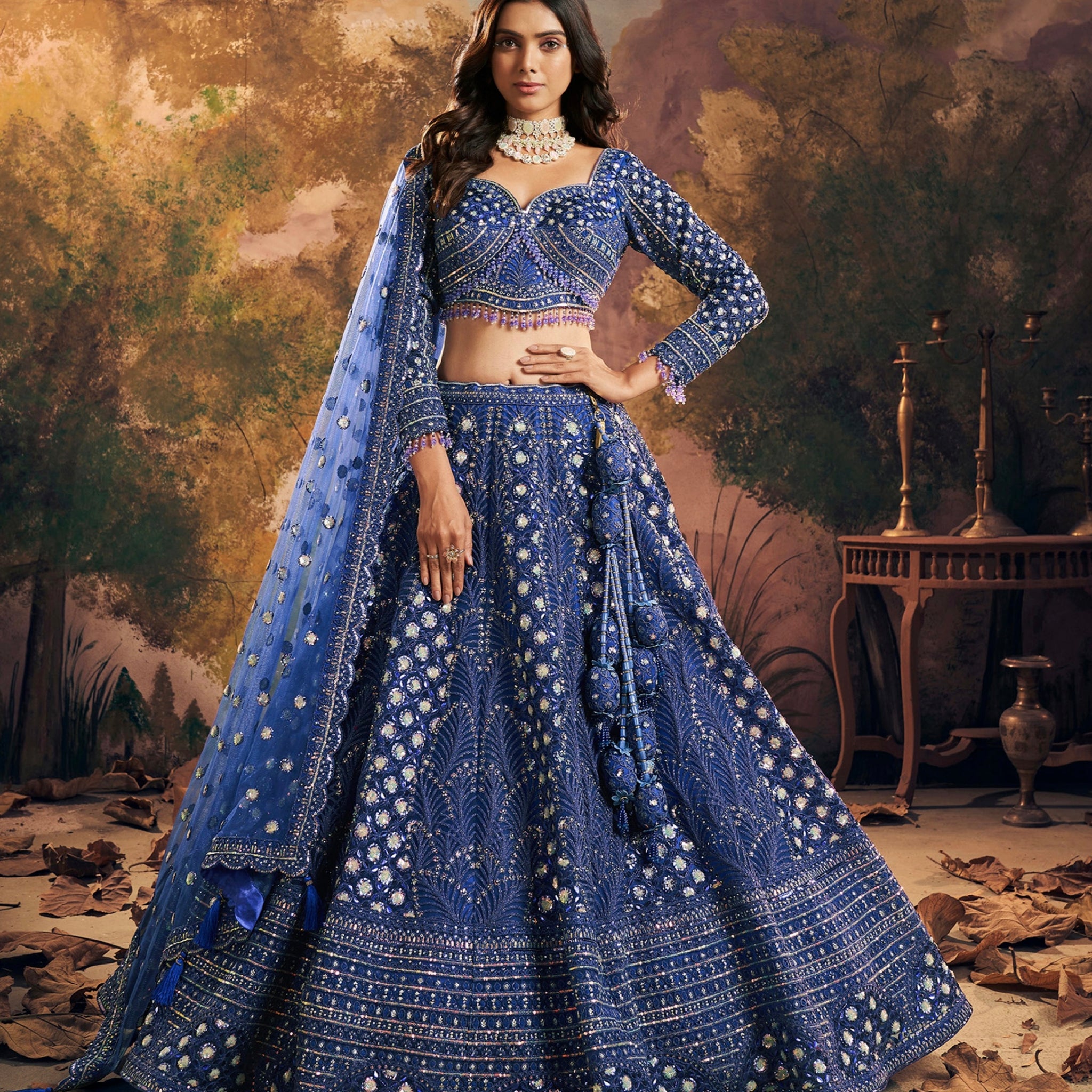 Beautiful Designer Wedding Wear Latest Pure Handwork Lehenga Choli