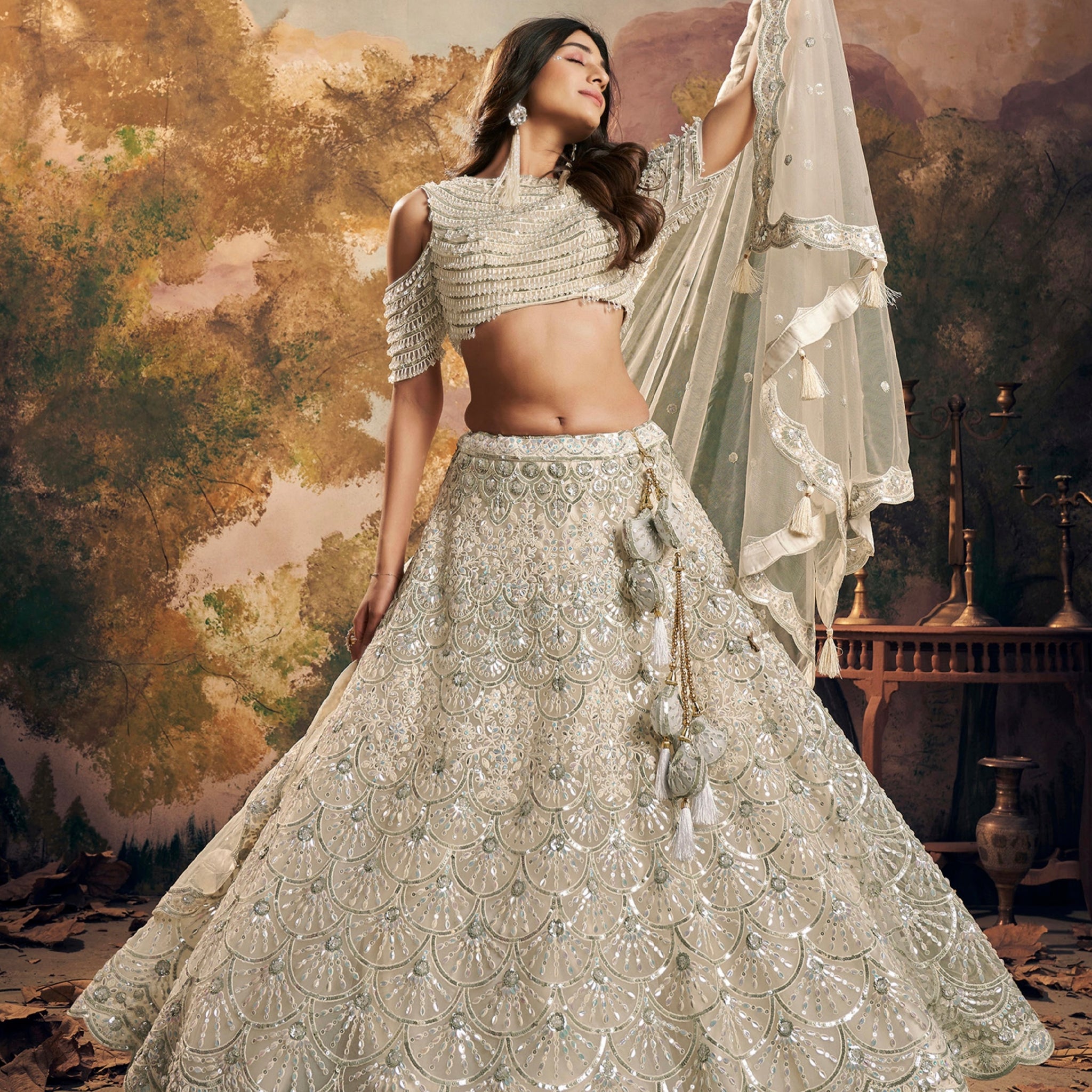 Beautiful Designer Wedding Wear Latest Pure Handwork Lehenga Choli