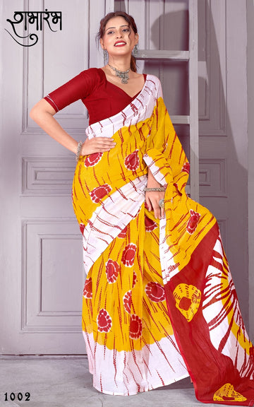 Beautiful Designer Soft Pure Cotton Saree