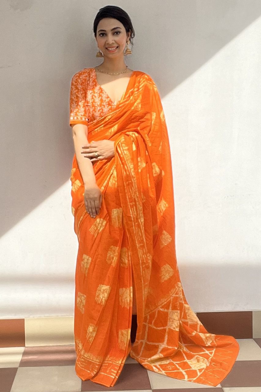 Beautiful Designer Soft Pure Cotton Saree