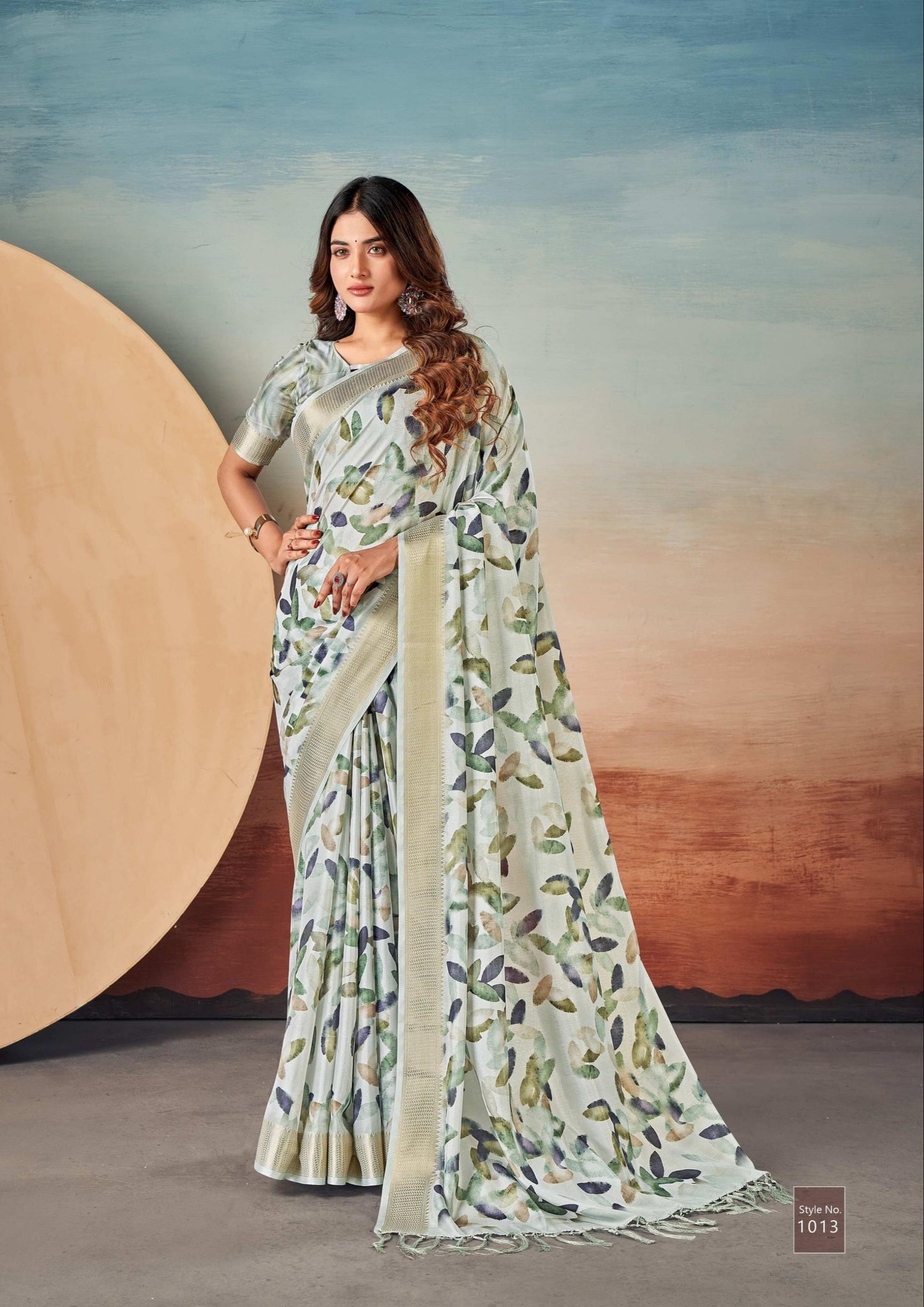 Beautiful Designer Summer Special Dola Silk Digital Print Saree