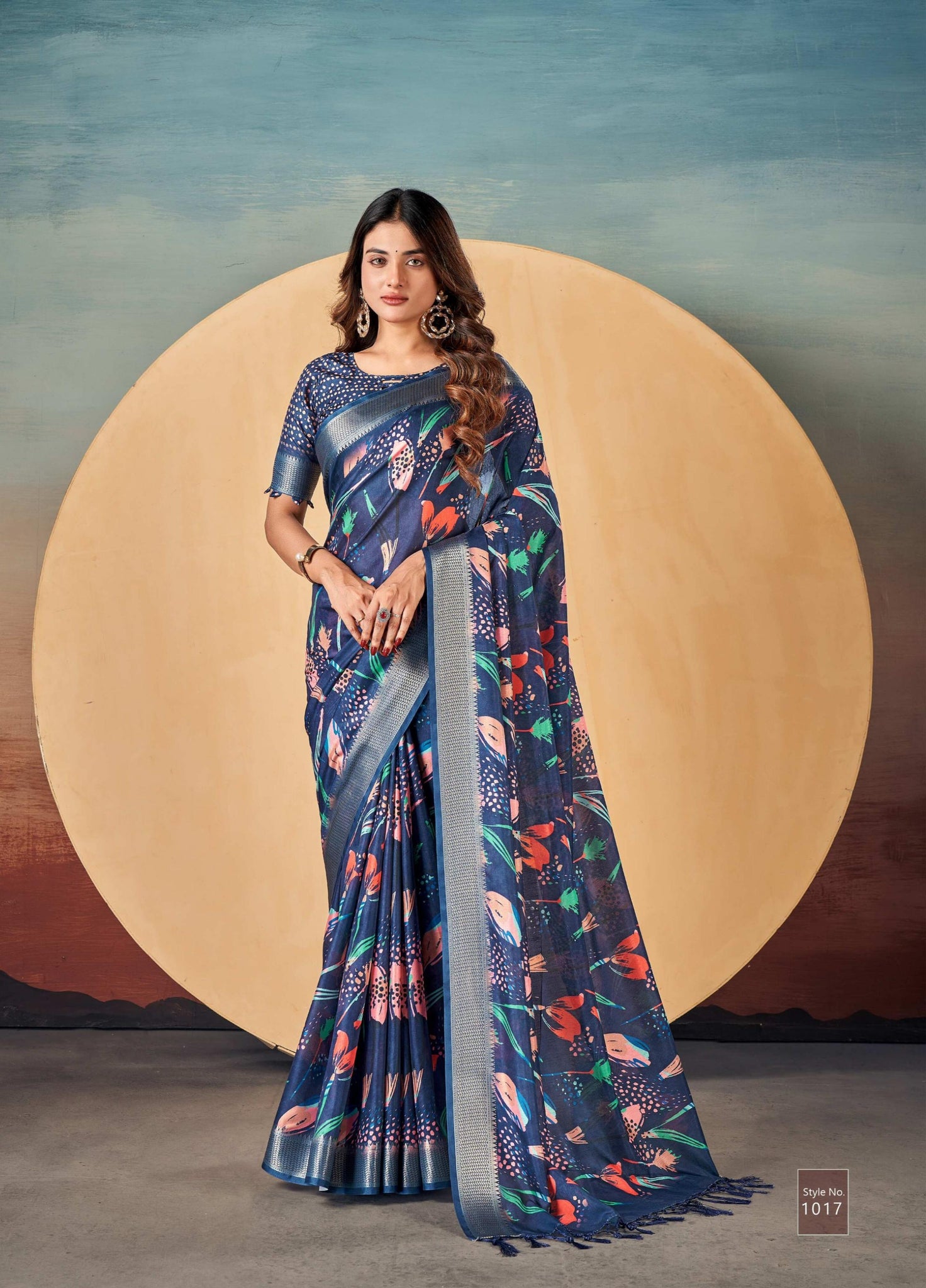 Beautiful Designer Summer Special Dola Silk Digital Print Saree