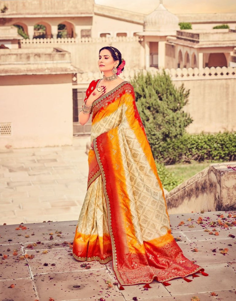 Beautiful Designer Summer Special Dola Silk Digital Print Saree