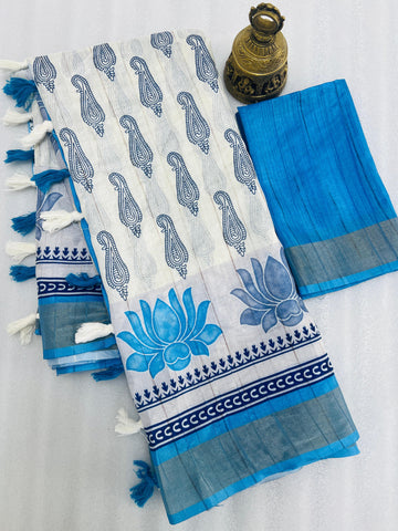 Beautiful Designer Summer Special Pure Cotton Saree