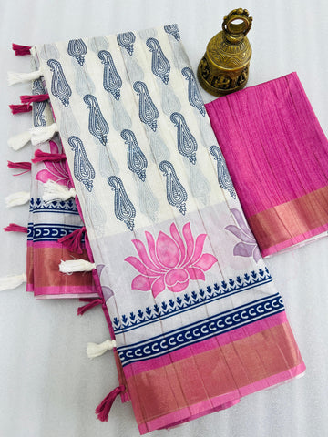 Beautiful Designer Summer Special Pure Cotton Saree