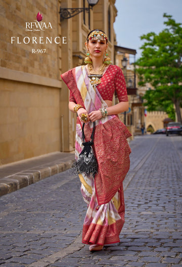 Beautiful Designer Florence Designer Fancy Pv Silk Saree